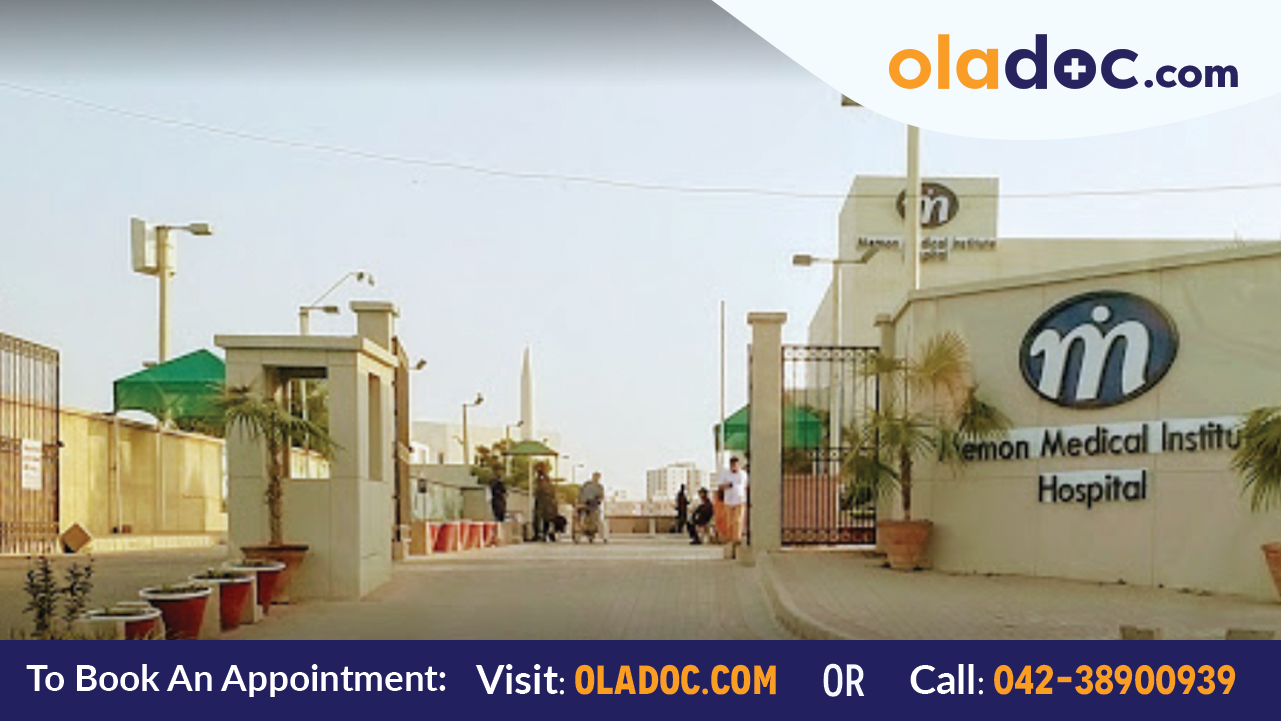 Main Entrance of Memon Medical Institute Hospital Karachi